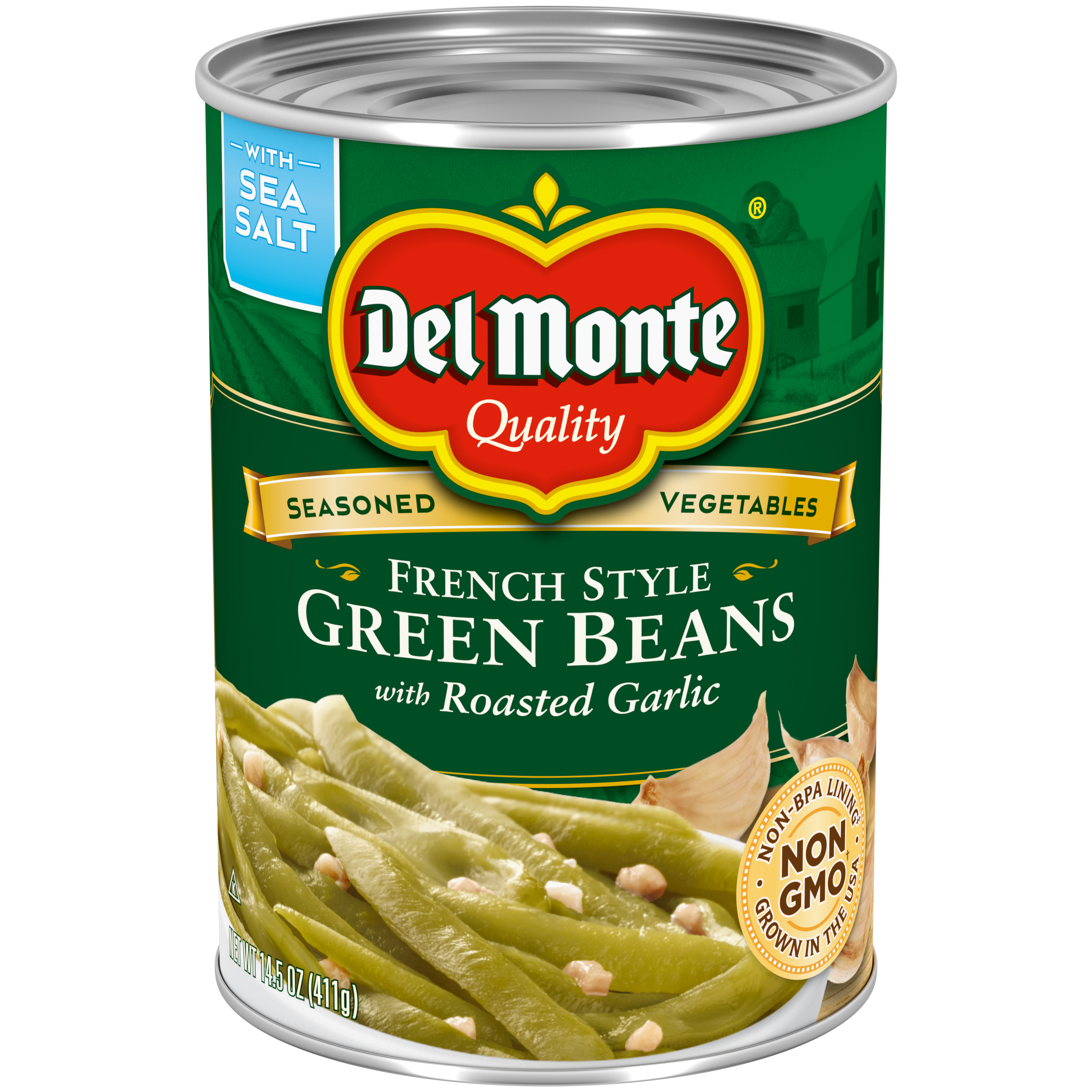 French Style Green Beans with Roasted Garlic