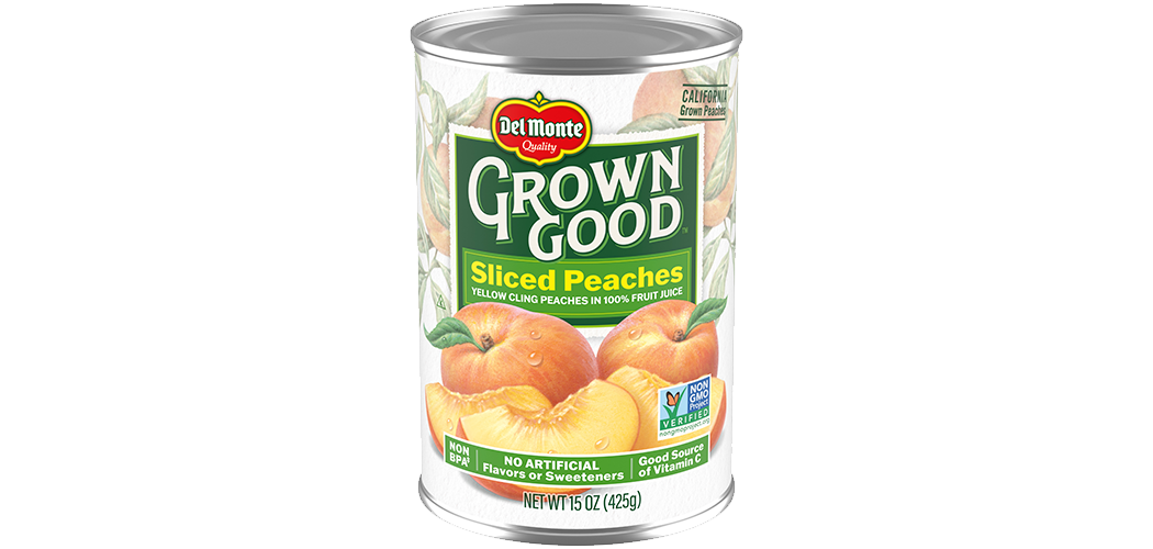 Grown Good Sliced Peaches