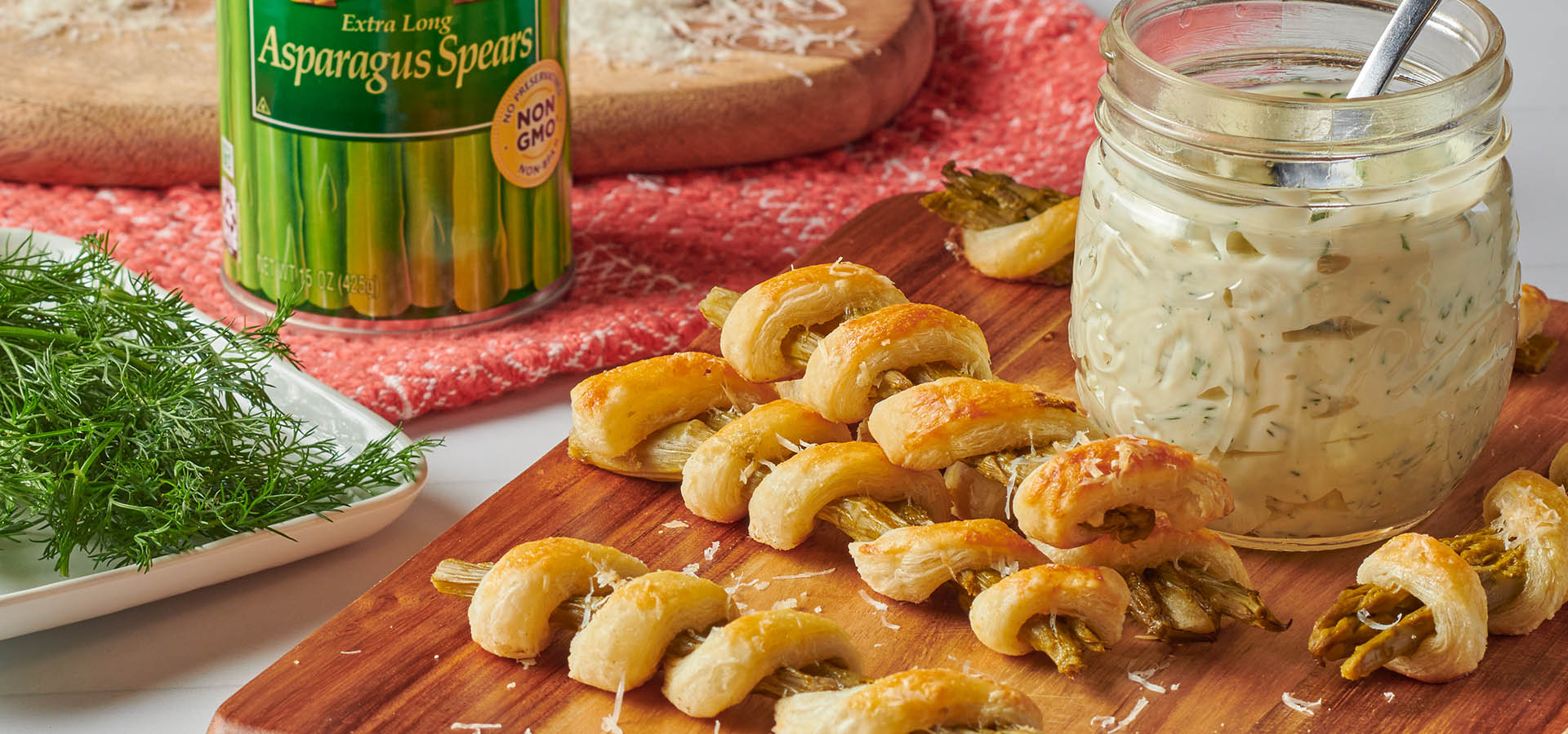 Parmesan Pastry Asparagus Twists