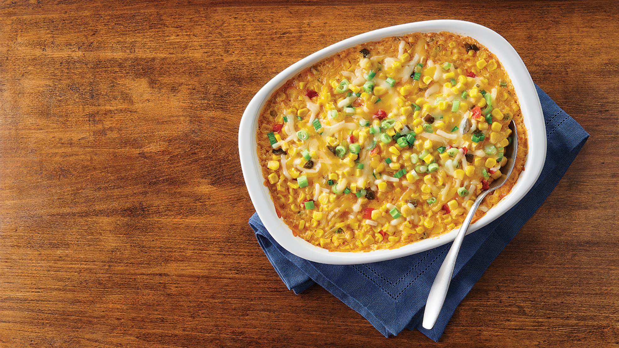 Cheesy Southwest Style Corn Bake