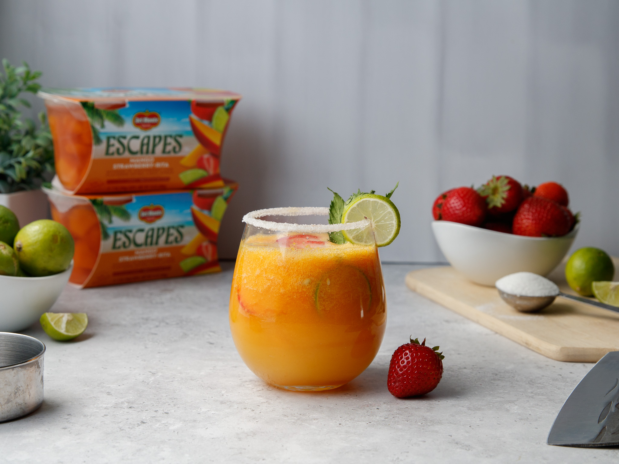 Mango Strawberry Margarita