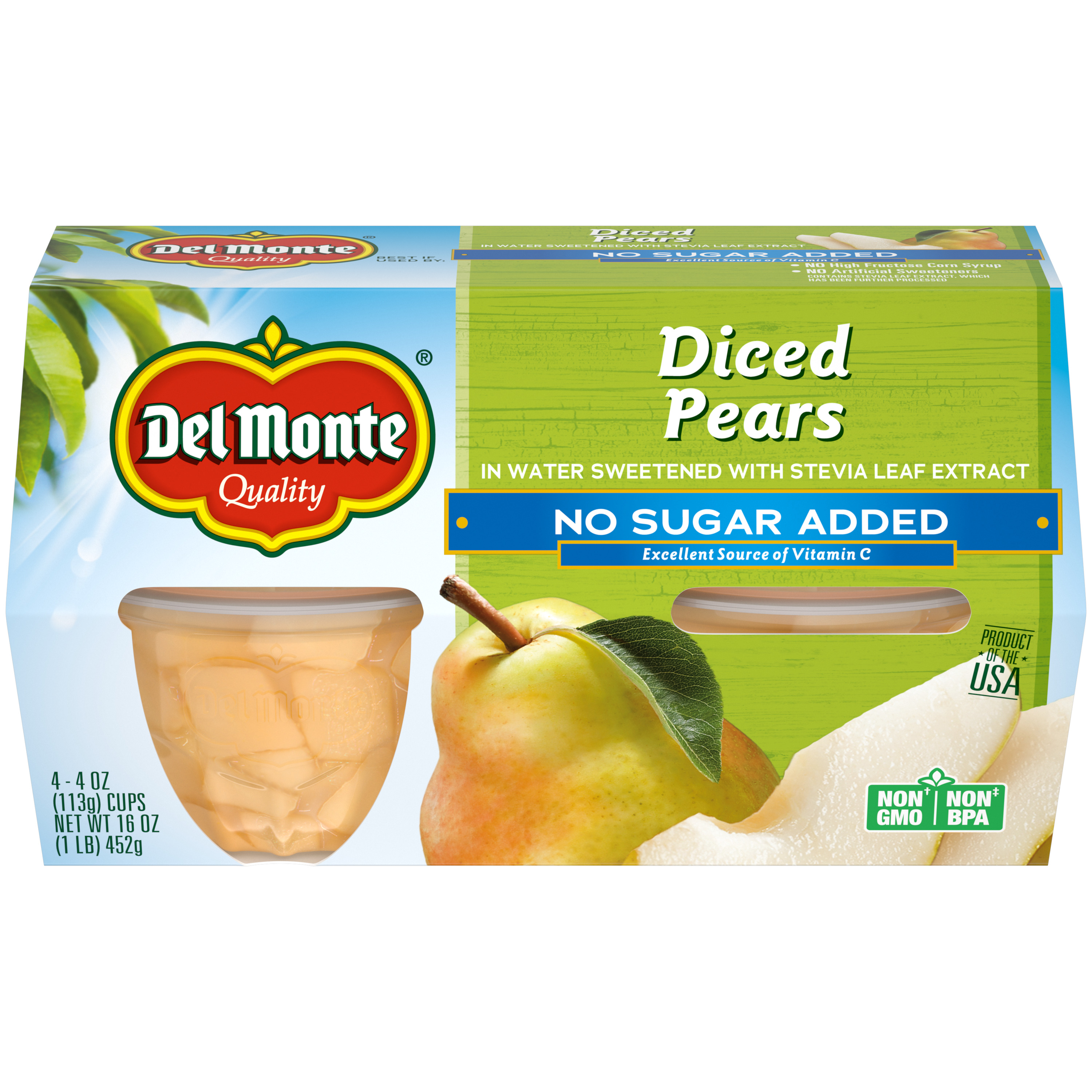 Pears Fruit Cup® Snacks - No Sugar Added