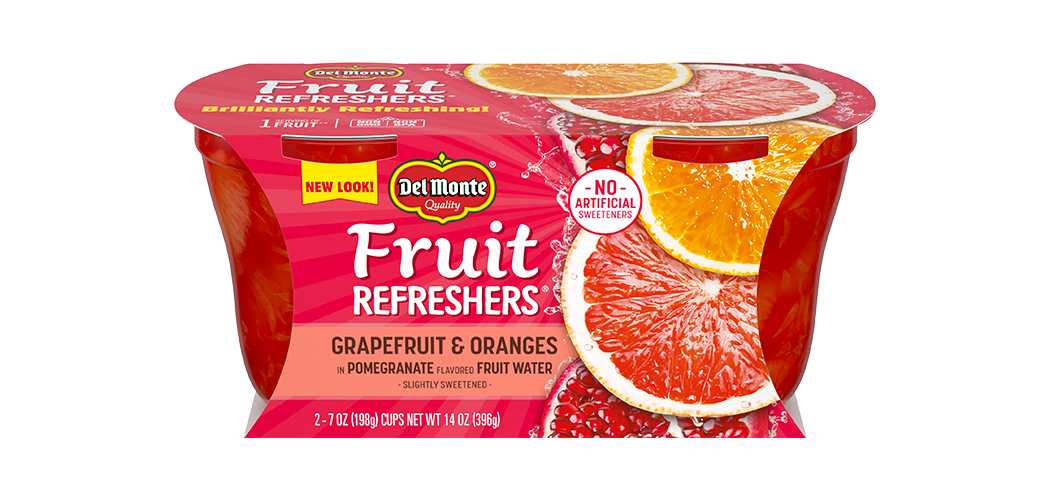 Fruit Refreshers® Grapefruit & Oranges in Pomegranate Flavored Slightly Sweetened Fruit Water