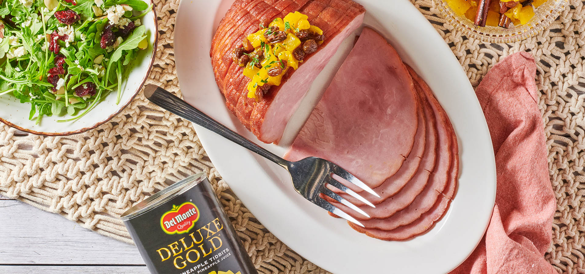 Honey Glazed Ham with Pineapple Chutney