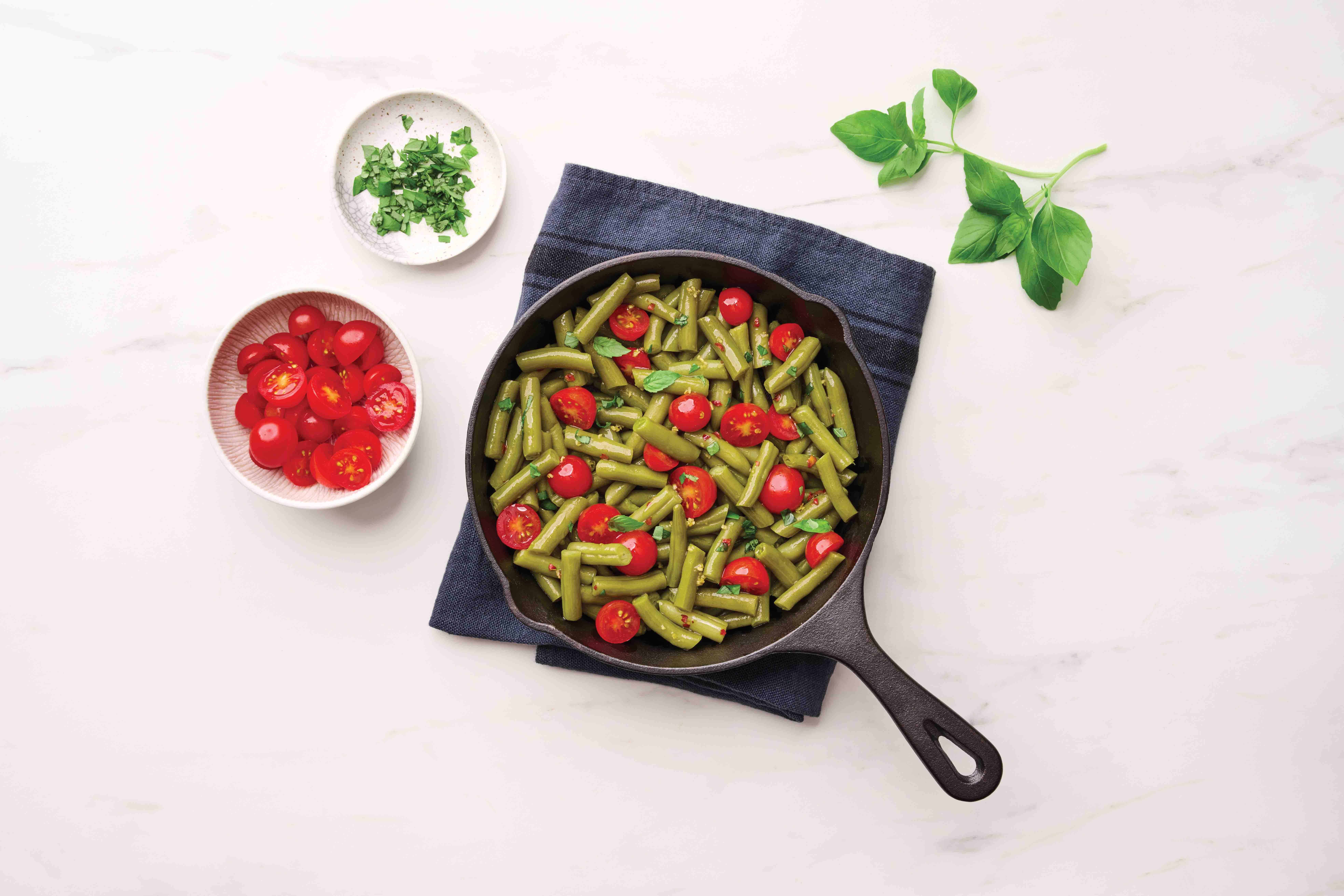 Tomato Basil Green Bean Salad