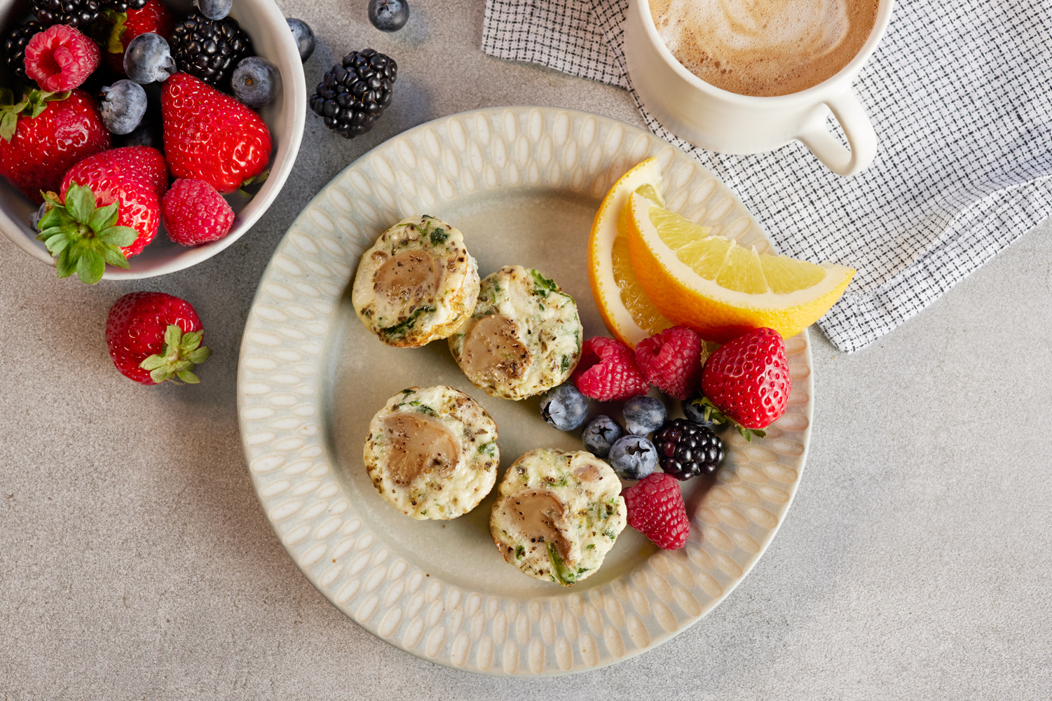 Mushroom Egg White Bites