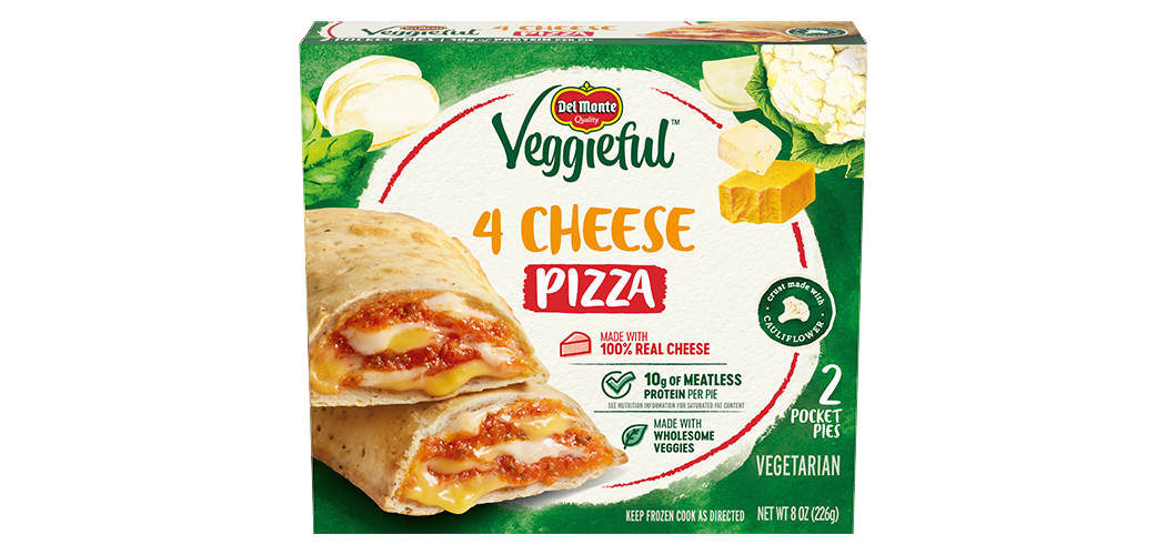 Veggieful™ Four Cheese Pizza Pocket Pies Del Monte®