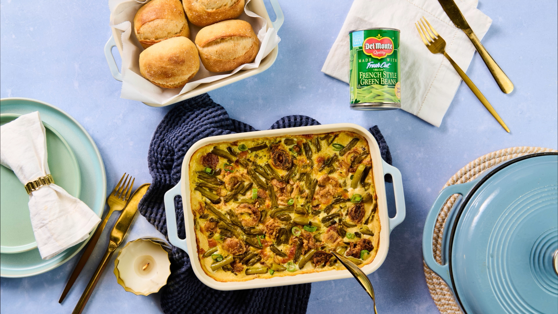 Spicy Pickle Green Bean Casserole