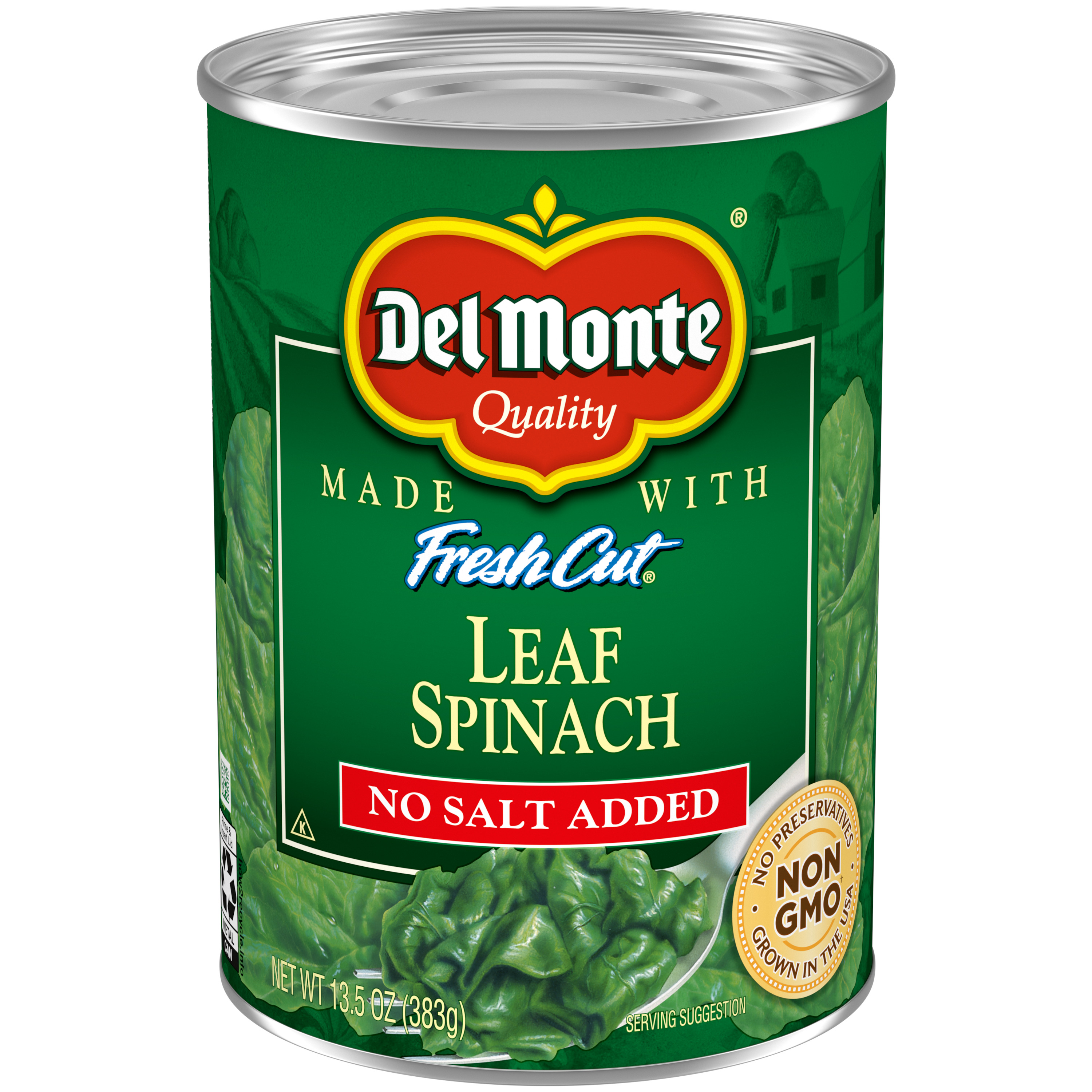Fresh Cut No Salt Added Leaf Spinach