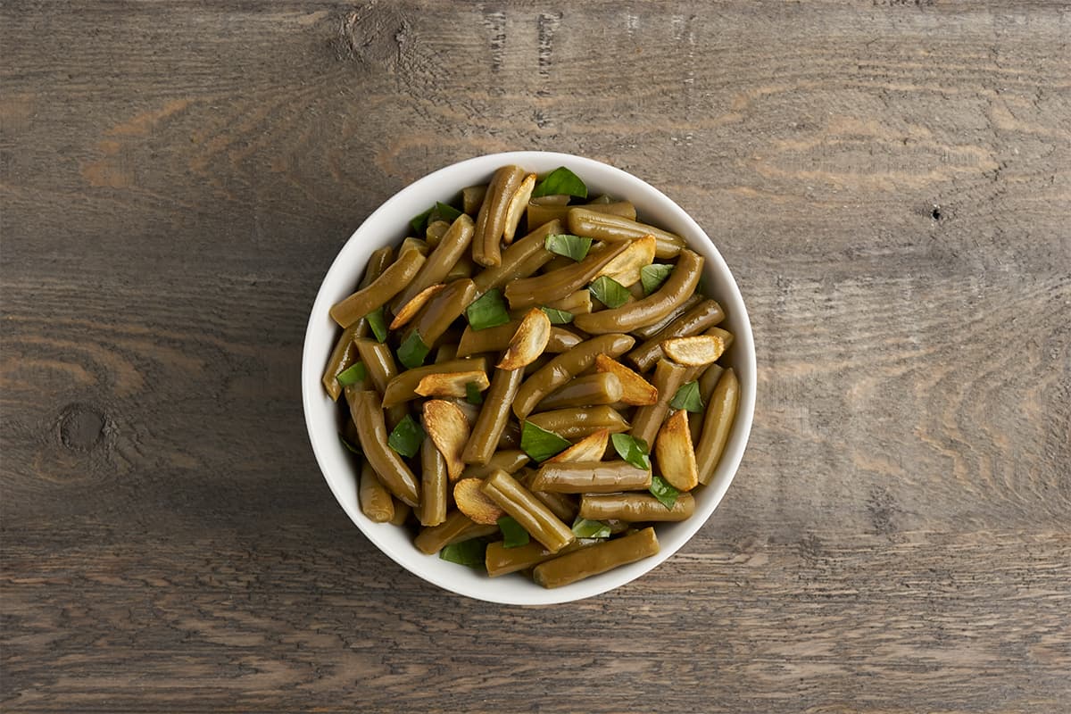 Sides in 5 Garlic & Olive Oil Green Beans Recipe & Instructions Del