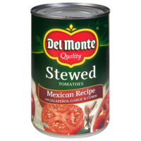 Mexican Recipe Stewed Tomatoes with Jalapeño, Garlic & Cumin