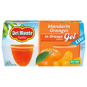 Mandarin Oranges in Orange Flavored Gel - Lite, Fruit Cup® Snacks