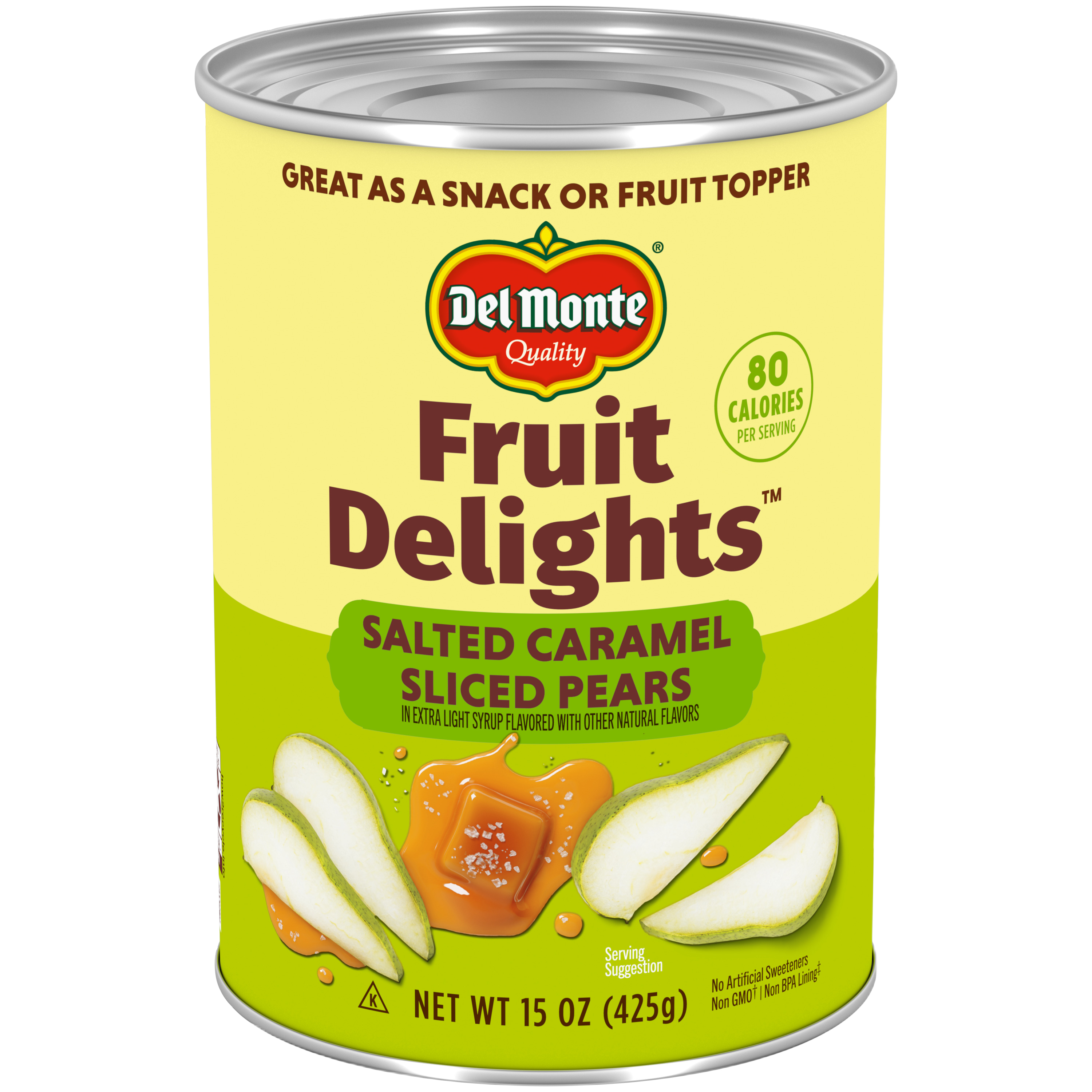 Fruit Delights Sliced Pears with Salted Caramel in Extra Light Syrup