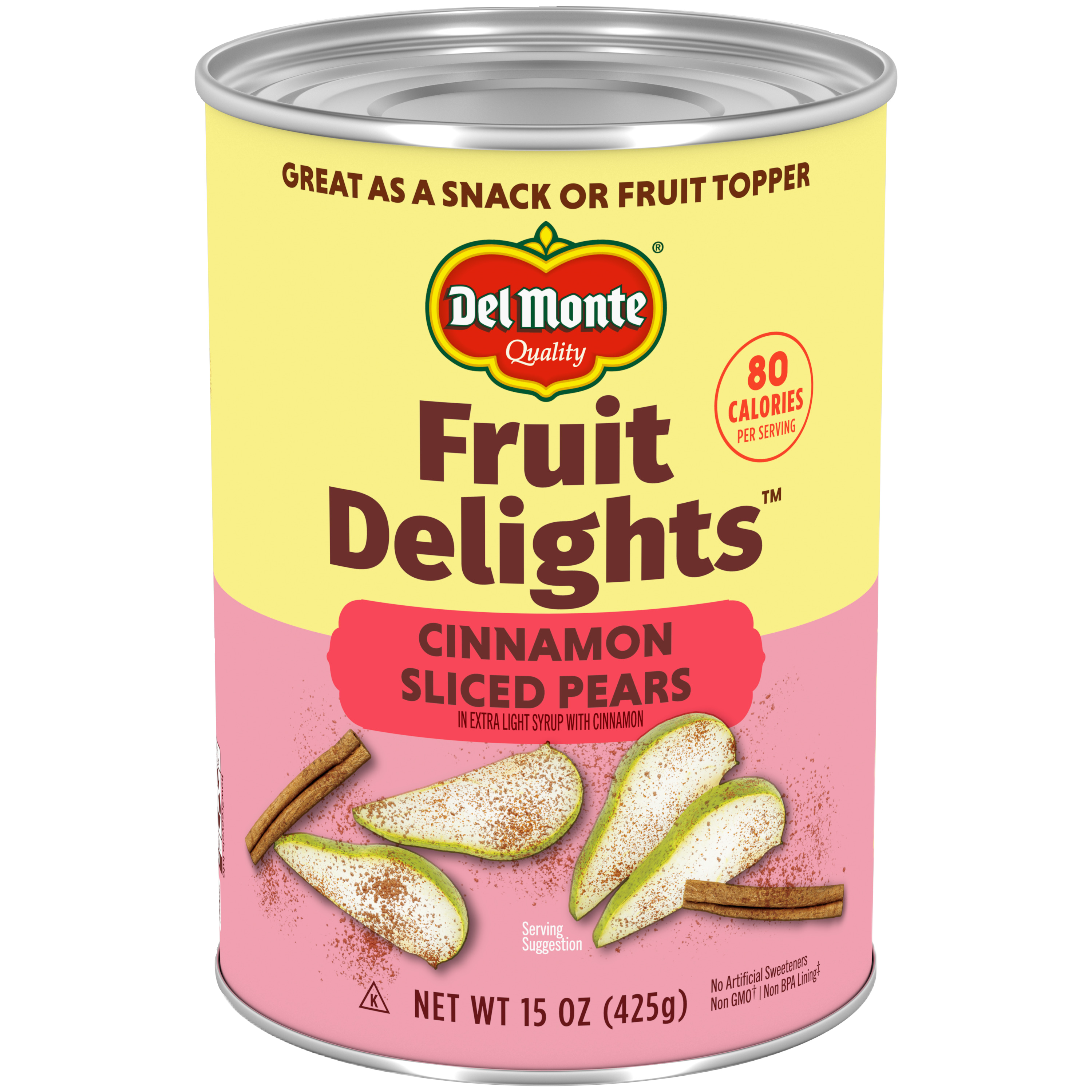 Fruit Delights Sliced Pears with Cinnamon in Extra Light Syrup