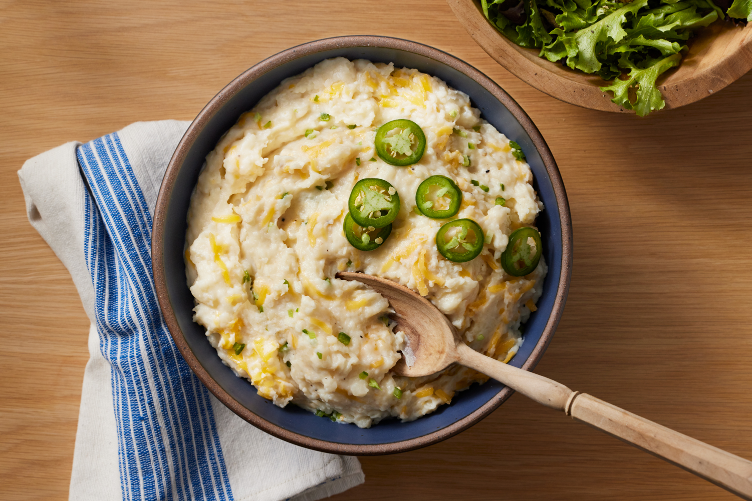 Jalapeño Cheddar Smashed Potatoes